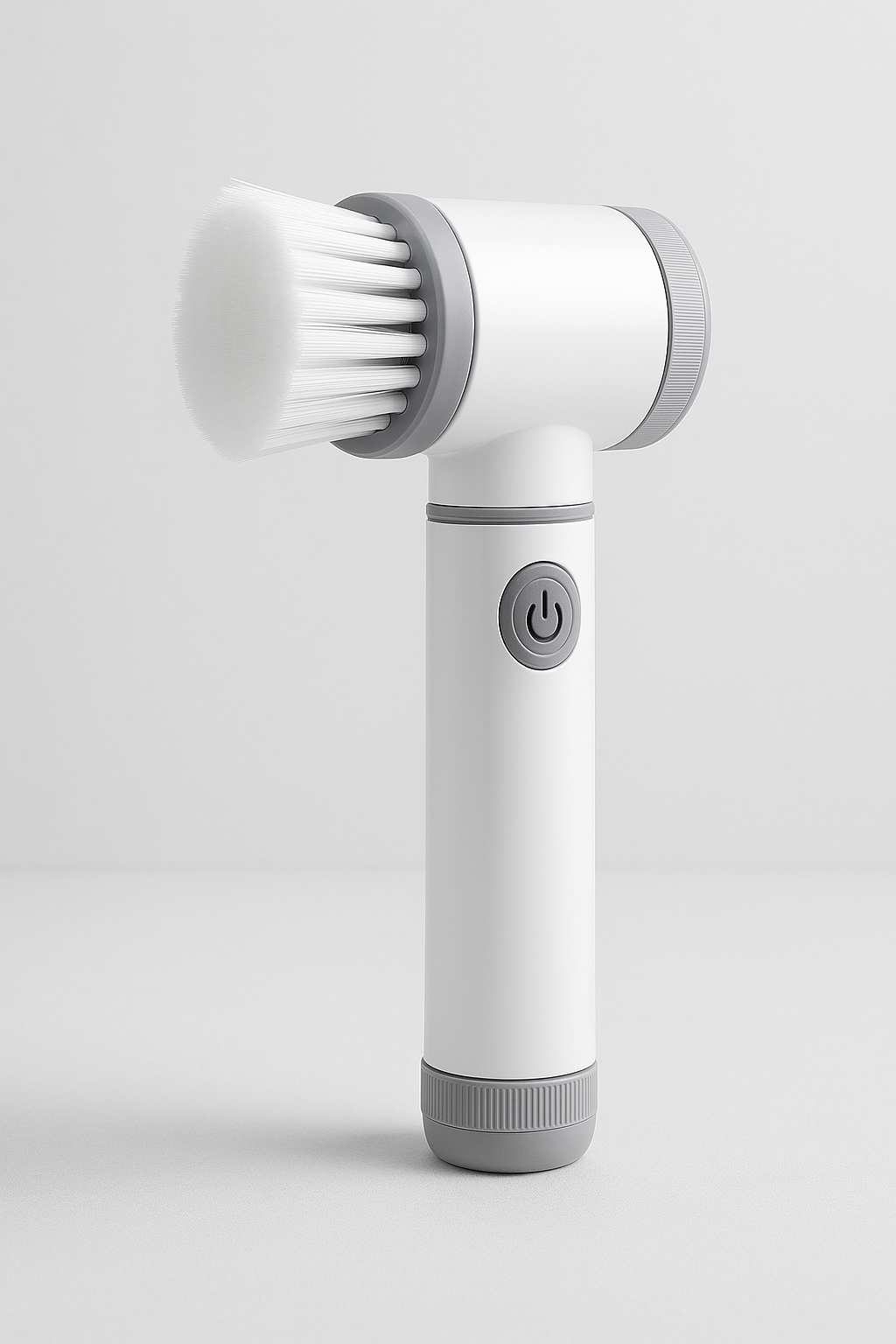 Cordless electric rotary scrubber with 5 replaceable brush heads, rechargeable bathroom and kitchen tile cleaning brush